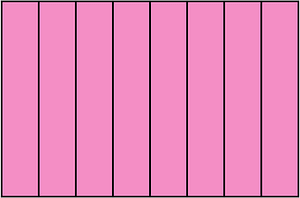 Purple Rectangle Fraction 8:8