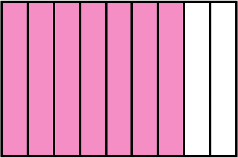 Purple Rectangle Fraction 7:9