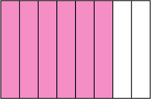 Purple Rectangle Fraction 6:8