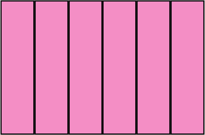 Purple Rectangle Fraction 6:6