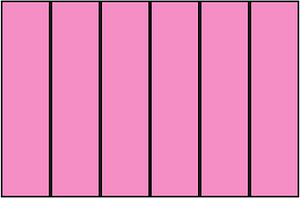 Purple Rectangle Fraction 6:6