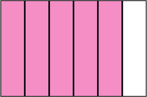 Purple Rectangle Fraction 5:6