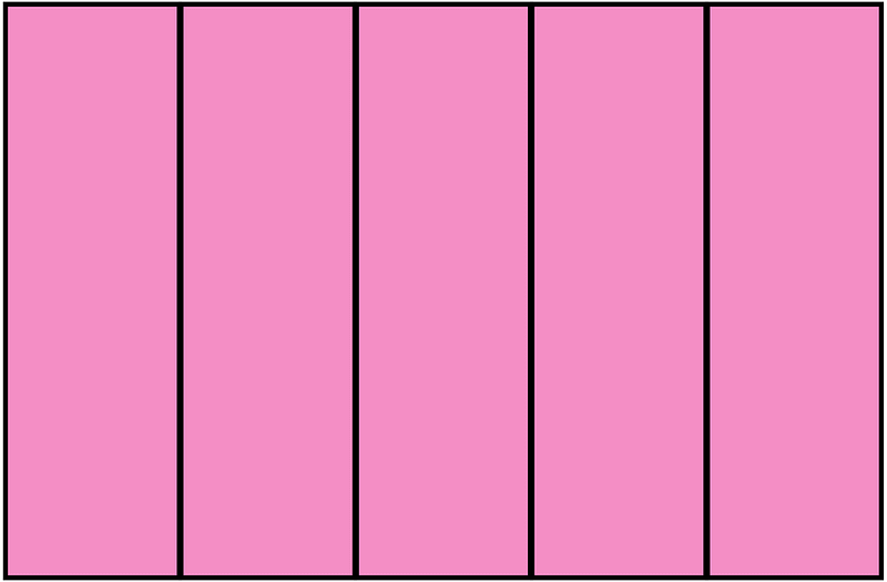 Purple Rectangle Fraction 5:5