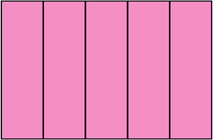 Purple Rectangle Fraction 5:5