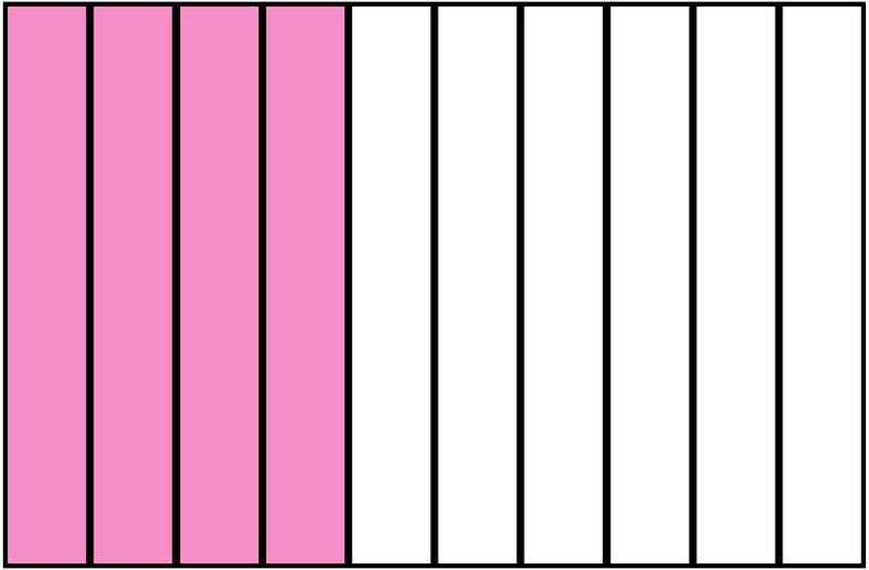 Purple Rectangle Fraction 4:10