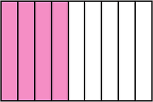 Purple Rectangle Fraction 4:9