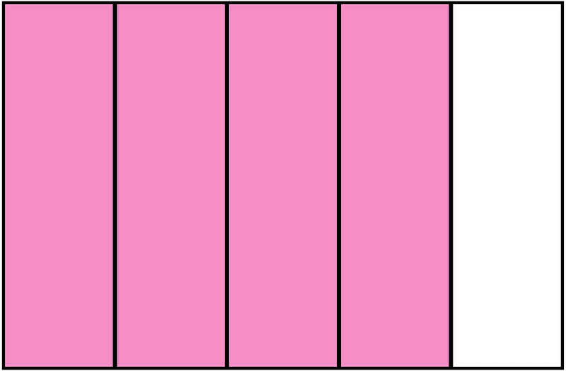 Purple Rectangle Fraction 4:5