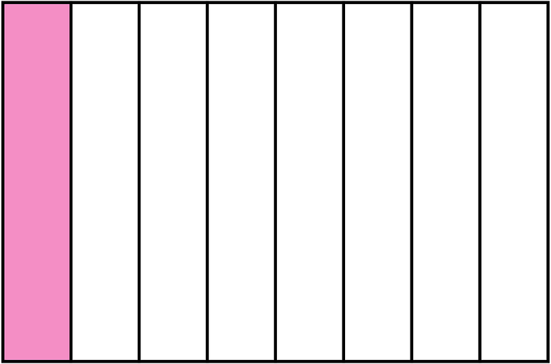 Purple Rectangle Fraction 1:8