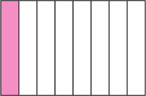 Purple Rectangle Fraction 1:8
