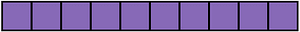 Violet Rectangle Fraction 10:10