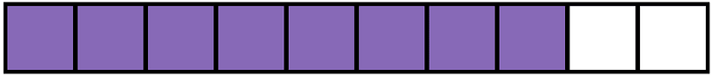 Violet Rectangle Fraction 8:10