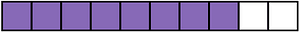 Violet Rectangle Fraction 8:10