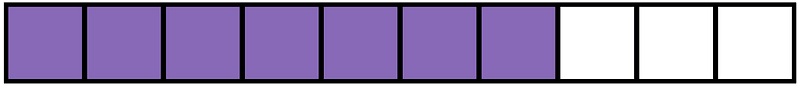 Violet Rectangle Fraction 7:10