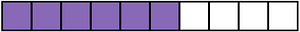Violet Rectangle Fraction 6:10