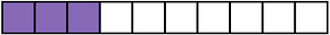 Violet Rectangle Fraction 3:10