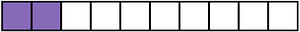 Violet Rectangle Fraction 2:10