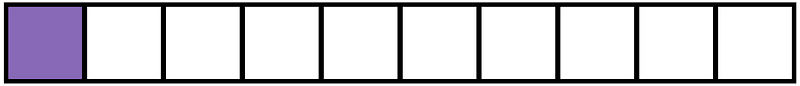 Violet Rectangle Fraction 1:10