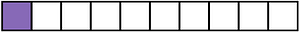 Violet Rectangle Fraction 1:10