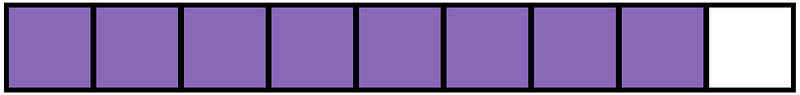 Violet Rectangle Fraction 8:9