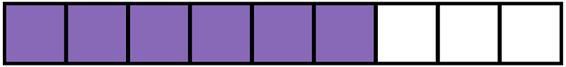 Violet Rectangle Fraction 6:9