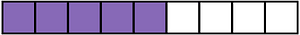 Violet Rectangle Fraction 5:9