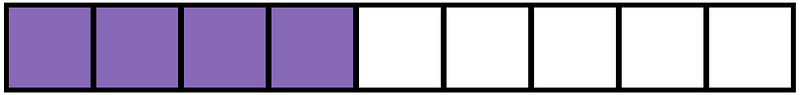 Violet Rectangle Fraction 4:9