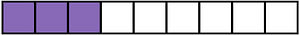 Violet Rectangle Fraction 3:9