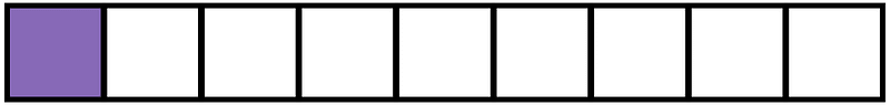 Violet Rectangle Fraction 1:9