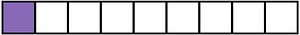 Violet Rectangle Fraction 1:9