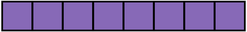 Violet Rectangle Fraction 8:8