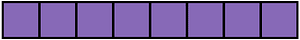Violet Rectangle Fraction 8:8