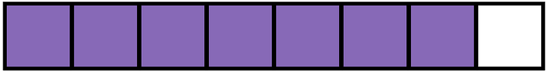 Violet Rectangle Fraction 7:8
