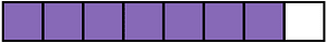 Violet Rectangle Fraction 7:8