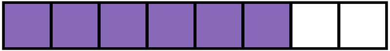 Violet Rectangle Fraction 6:8