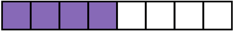 Violet Rectangle Fraction 4:8