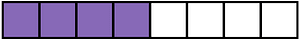 Violet Rectangle Fraction 4:8