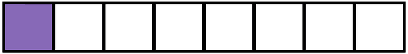 Violet Rectangle Fraction 1:8