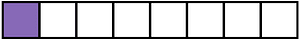 Violet Rectangle Fraction 1:8