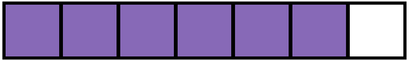 Violet Rectangle Fraction 6:7