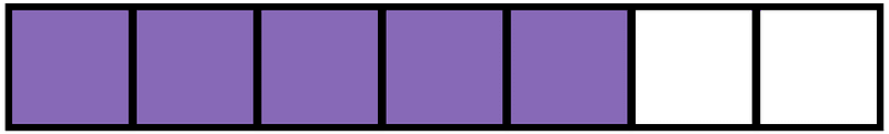 Violet Rectangle Fraction 5:7