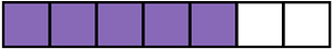 Violet Rectangle Fraction 5:7