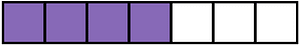 Violet Rectangle Fraction 4:7
