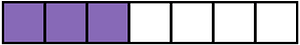 Violet Rectangle Fraction 3:7