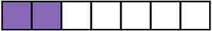Violet Rectangle Fraction 2:7