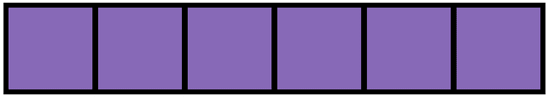 Violet Rectangle Fraction 6:6