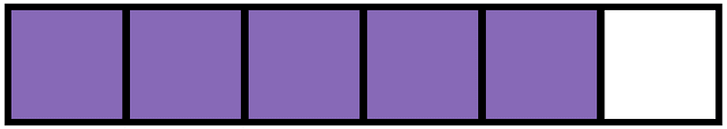 Violet Rectangle Fraction 5:6