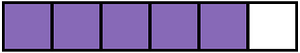 Violet Rectangle Fraction 5:6