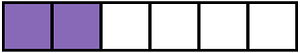 Violet Rectangle Fraction 2:6