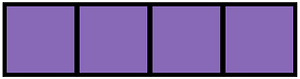 Violet Rectangle Fraction 4:4
