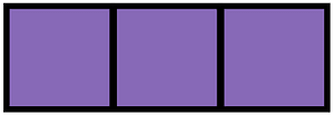 Violet Rectangle Fraction 3:3